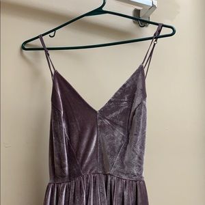 velvet mini dress